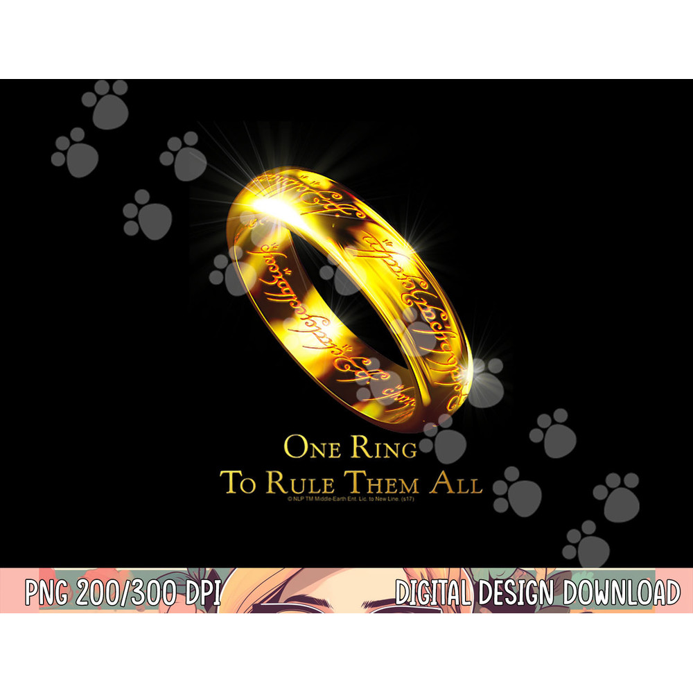 Lord of the Rings One Ring T Shirt png, sublimation .jpg