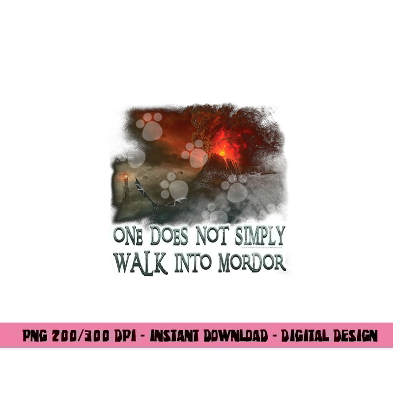 Lord of the Rings Walk in Mordor Longsleeve T Shirt Long Sleeve png, sublimation .jpg