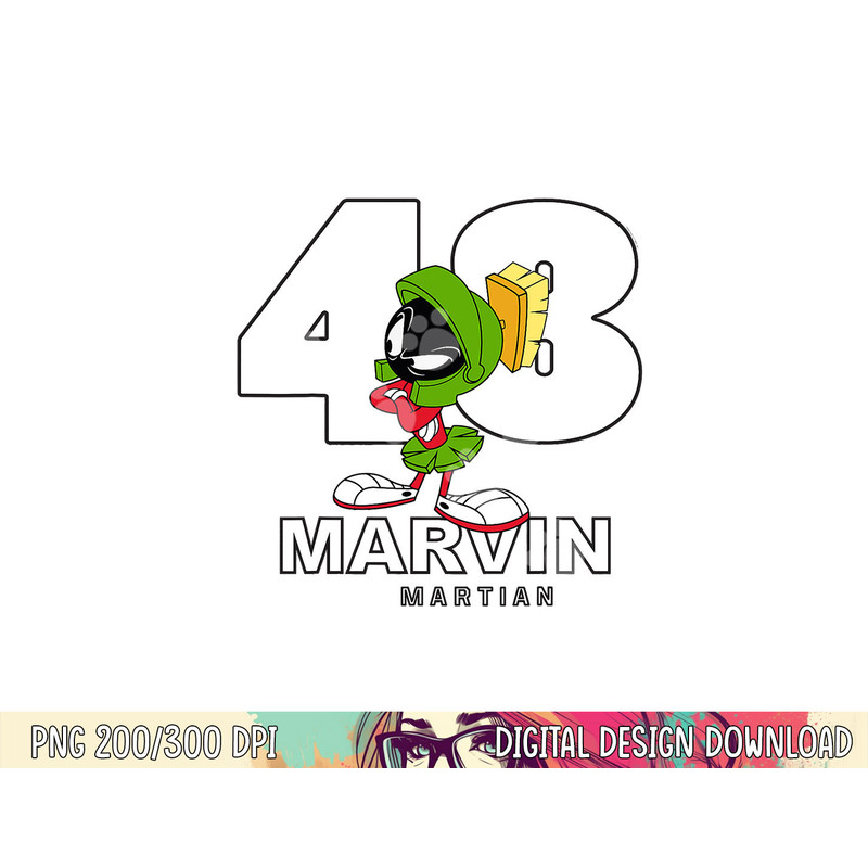 Marvin The Martian 48 png, sublimation .jpg