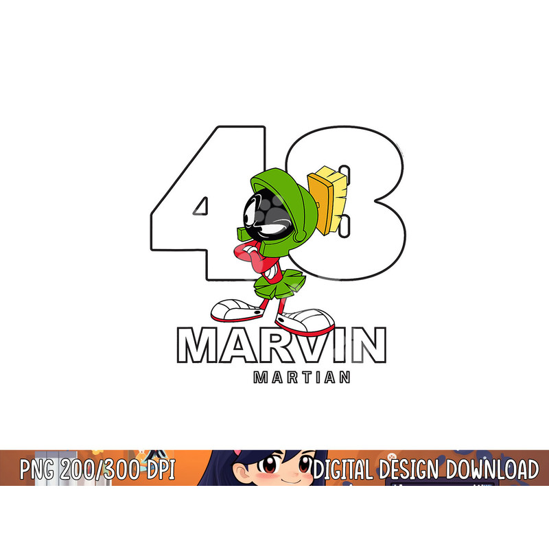 Marvin The Martian 48 png, sublimation .jpg