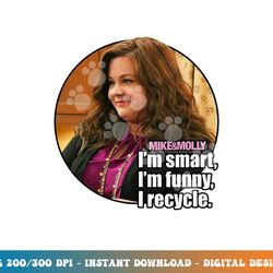 mike & molly i recycle  png, sublimation