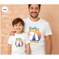 Fathers Day Kids Shirts, Matching Dad and Daughter Shirts, Baby Onesie, Funny Fathers Day Gifts, Beer Graphic Tees, Vint