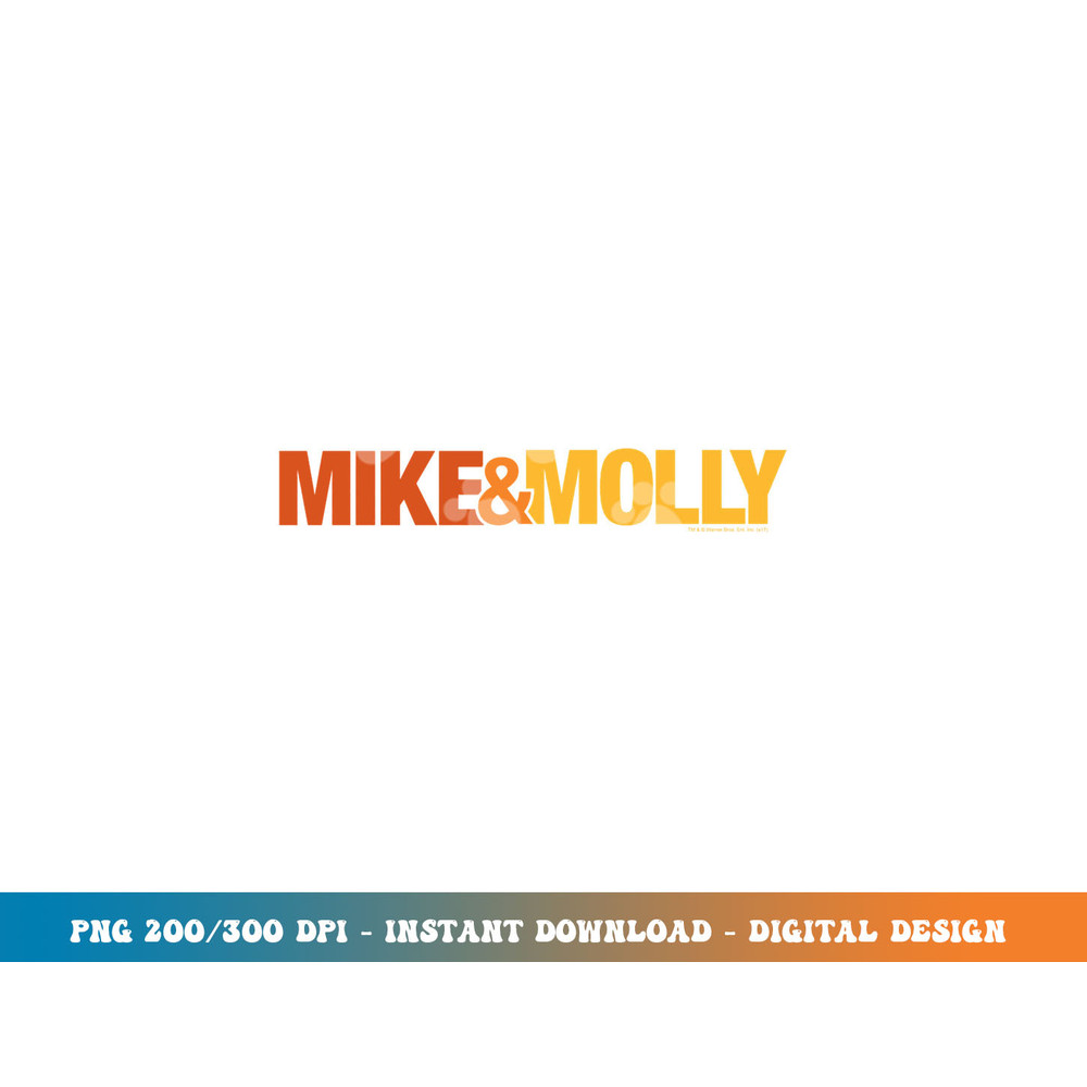 Mike & Molly Logo Longsleeve T Shirt Long Sleeve png, sublimation.jpg
