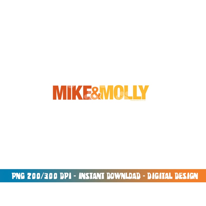 Mike & Molly Logo Longsleeve T Shirt Long Sleeve png, sublimation .jpg