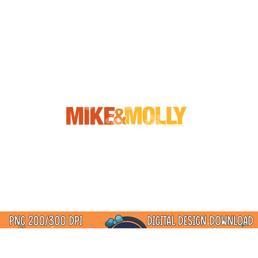 Mike & Molly Logo Longsleeve T Shirt Long Sleeve  png, sublimation .jpg