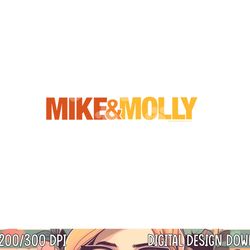 mike & molly logo longsleeve t shirt long sleeve  png, sublimation