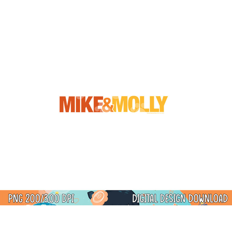 Mike & Molly Logo Longsleeve T Shirt Long Sleeve  png, sublimation .jpg