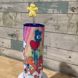 carebears balloon tumbler, carebears balloon 20oz skinny tumbler, carebears balloon 30oz skinny tumbler