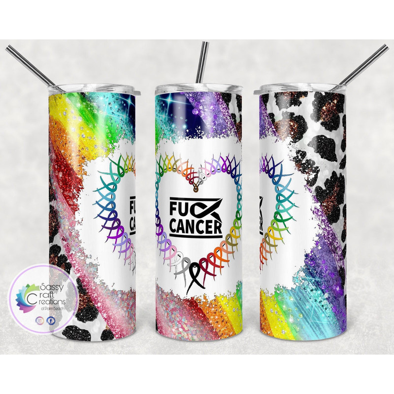 F&CK Cancer Tumbler Cancer Awareness Tumbler, F&CK Cancer Tumbler Cancer Awareness 20oz Skinny Tumbler, F&CK Cancer Tumbler Cancer Awareness 30oz Skinny Tumbler