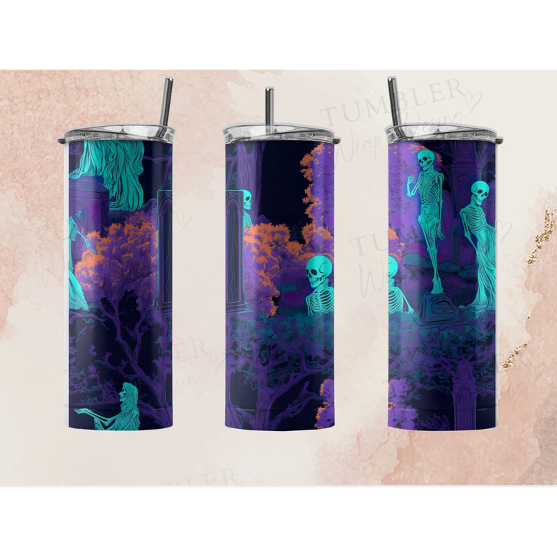 Horror Movie Newspaper 20 Oz Skinny Tumbler StraightTapered Wrap Png Sublimation Design, Halloween Movies Tumbler PNG File-24.jpg