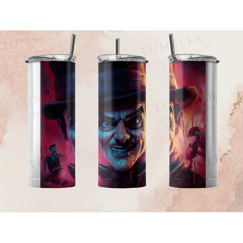 Horror Movies Characters Halloween Sublimation Designs Downloads - Skinny Tumbler 20oz Design Download PNg, tumbler 20 oz png, tumbler wrap-2.jpg
