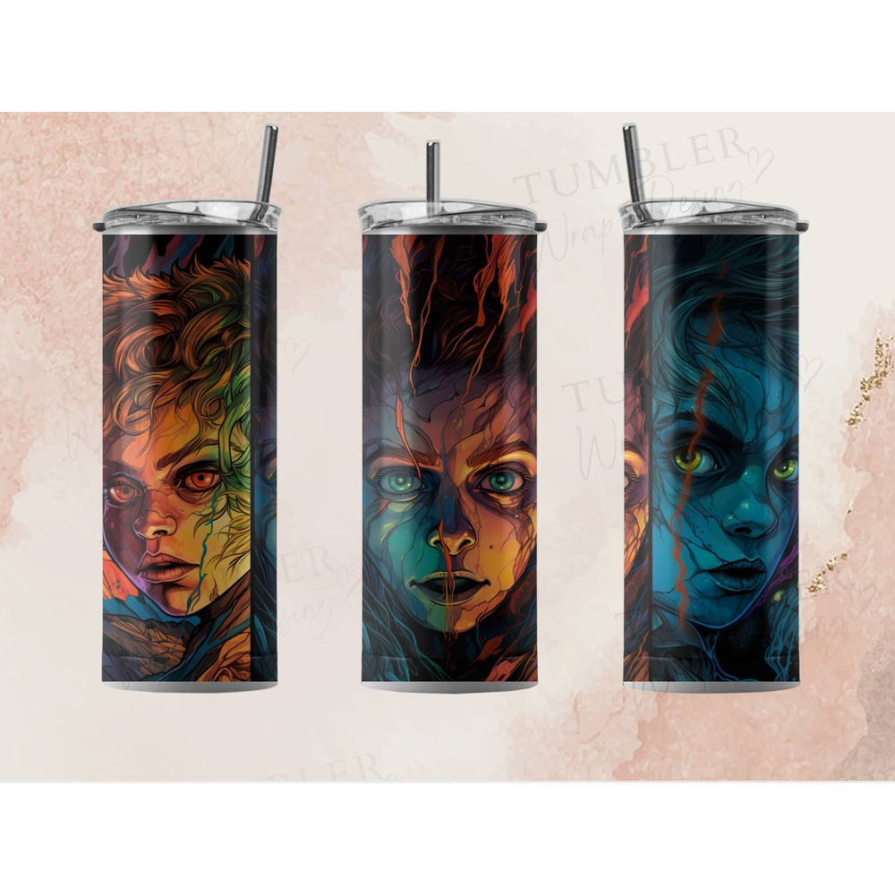 Horror Movies Characters Halloween Sublimation Designs Downloads - Skinny Tumbler 20oz Design Download PNg, tumbler 20 oz png, tumbler wrap-3.jpg