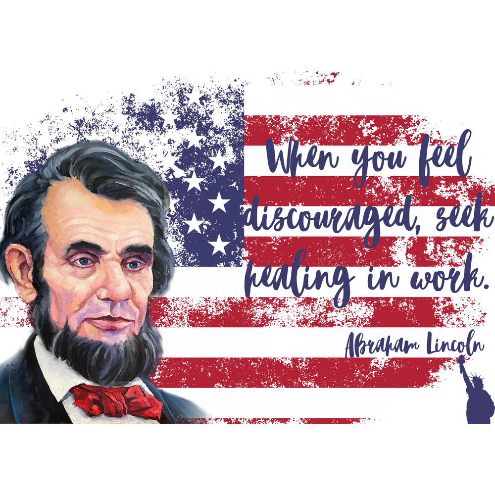 When you feel discouraged, seek healing in work..jpg