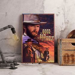 the good the bad and the ugly wall art, the good the bad and the ugly poster, movie decoration, home decor, movie poster
