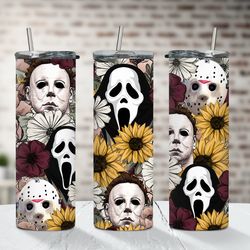 scream micheal myers tumbler, scream micheal myers skinny tumbler