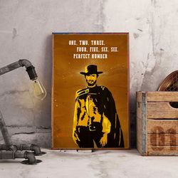 movie poster, the good the bad and the ugly poster, movie decoration, home decor, the good the bad and the ugly wall art