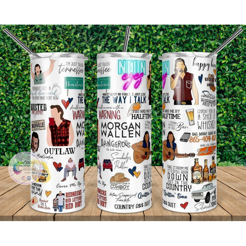 Morgan Photo Montage Tumbler, Morgan Photo Montage Skinny Tumbler, Morgan Photo Montage 20oz Skinny Tumbler.png
