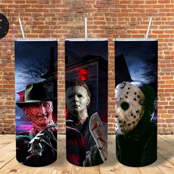 freddy kreuger tumbler, freddy kreuger skinny tumbler