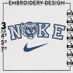 Nike Jackson State Tigers Embroidery Designs, NCAA Embroidery Files, Jackson State Tigers, Machine Embroidery Files