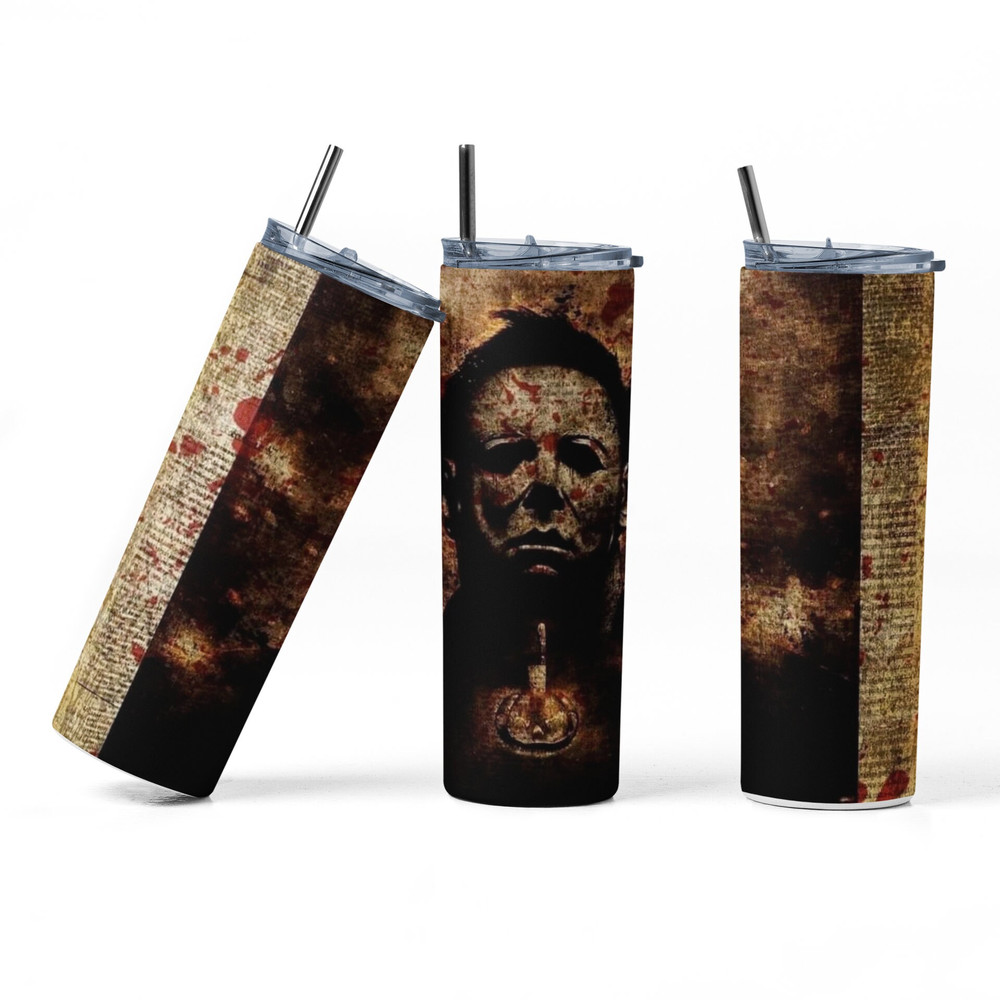 Michael myers 20oz or 30oz tumbler (Glow in dark).jpg