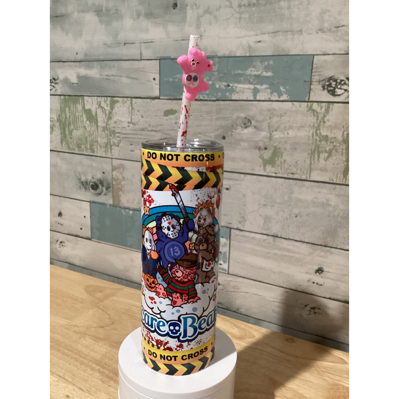 Scare Bears Tumbler, 20oz skinny tumbler, 30oz skinny tumbler.jpg