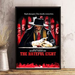 the hateful eight wall art, the hateful eight poster, movie poster, movie decoration, movie home decor