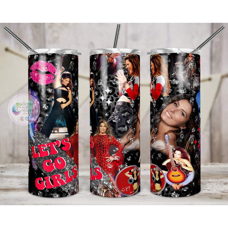 Shania Twain Tumbler, 20oz skinny tumbler, 30oz skinny tumbler.jpg