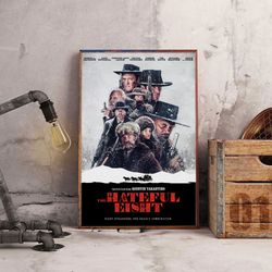 the hateful eight wall art, movie poster, movie decoration, movie home decor, the hateful eight poster
