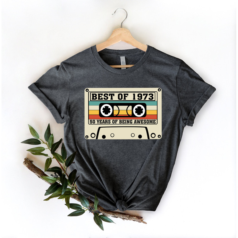 50th Birthday Shirt, Vintage 1973 Limited Edition Cassette T-Shirt, 1973 Birthday Shirt, 50th Birthday Gift For Women, 50th Birthday Men Tee - 2.jpg