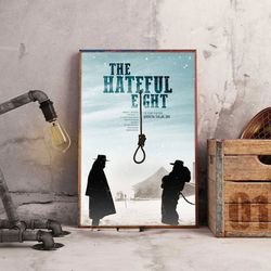 movie poster, the hateful eight poster, movie decoration, movie home decor, the hateful eight wall art