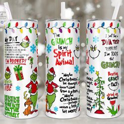 the grinch tumbler gift tumbler stainless steel tumbler, 20oz skinny tumbler, 30oz skinny tumbler