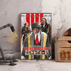movie poster, the hateful eight poster, the hateful eight wall art, movie home decor, movie decoration