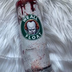 pennywise coffee drink tumbler, pennywise coffee drink skinny tumbler