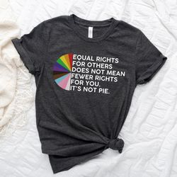 equal rights for others does not mean fewer rights for you shirt, it not pie shirt, l