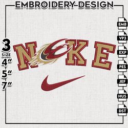 Nike Elon Phoenix Embroidery Designs, NCAA Embroidery Files, Elon Phoenix Machine Embroidery Files