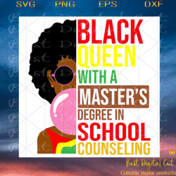 black queen with a masters svg,svg,school couns