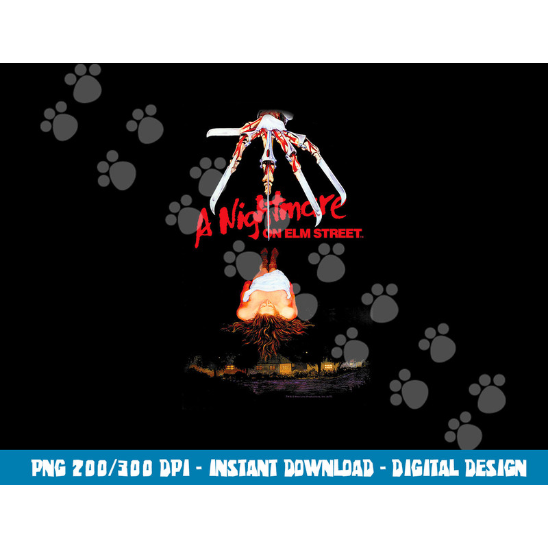 Nightmare on Elm Street Alternate Poster png, sublimation .jpg