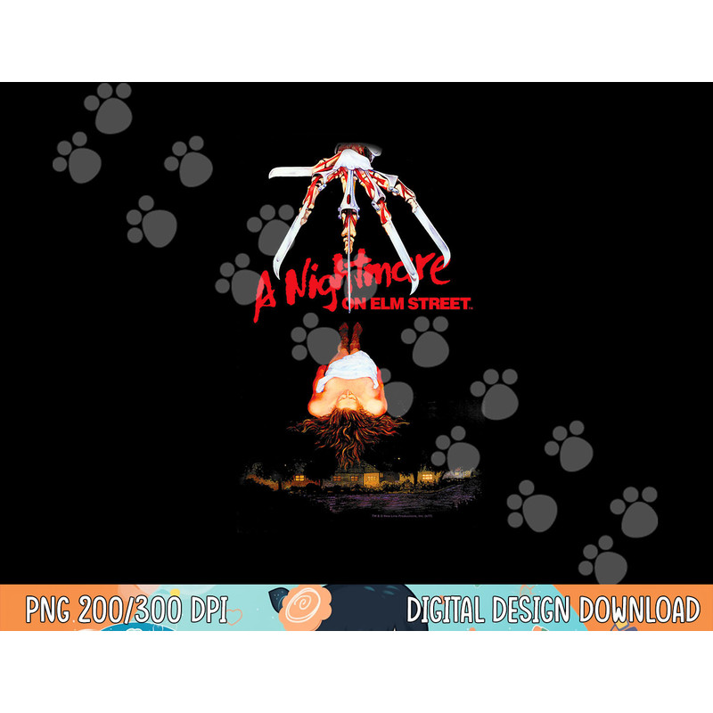 Nightmare on Elm Street Alternate Poster  png, sublimation .jpg