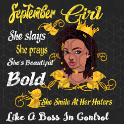 september girl svg, born in september , living