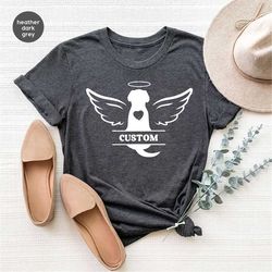 pet memorial gift, personalized dog name, dog loss graphic tees, custom dog memorial gifts, gift for dog owners, memoria