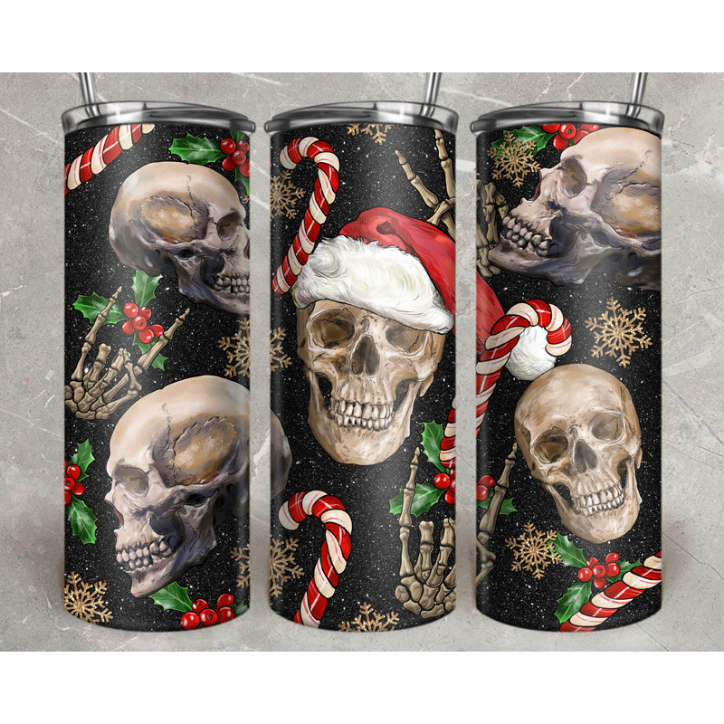 Christmas Skeleton Tumbler 20oz Tumbler Png Design, Christmas Tumbler Png, Merry Christmas Png, Spooky Christmas Png, Digital Download.jpg