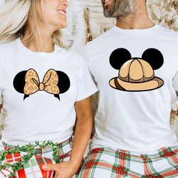 Animal Kingdom Safari Hats Couple Shirts Disney Mickey Minnie Safari Mode Couple