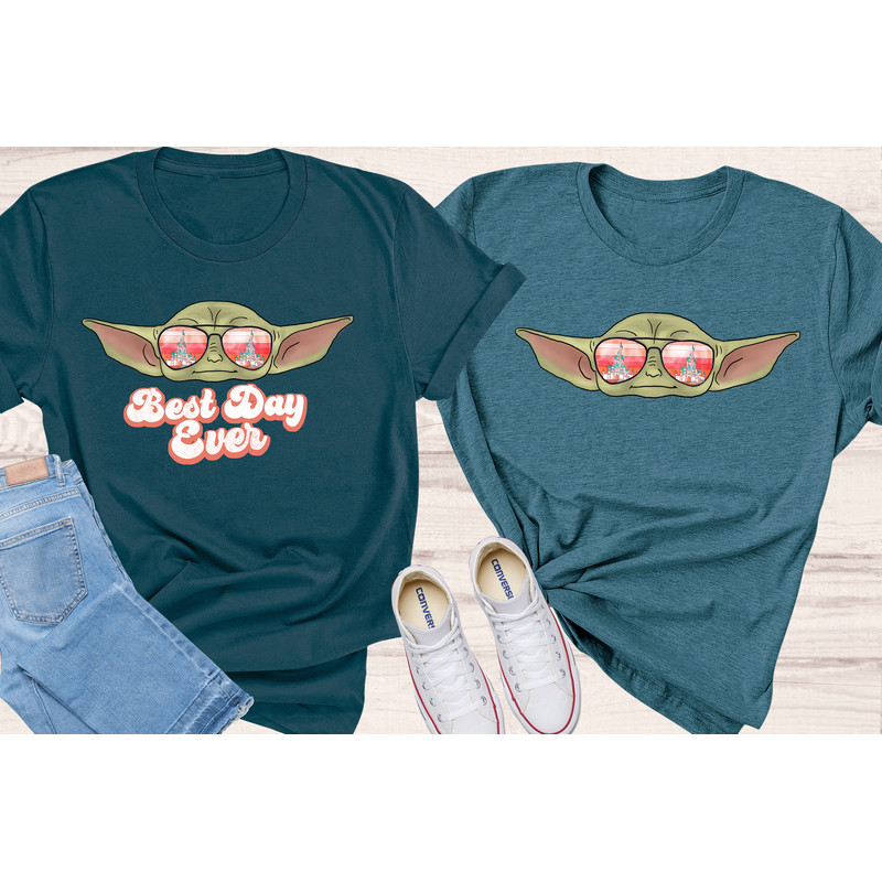 BABY YODA SHIRT - Mickey Mouse Ears Tee Shirt - Disney World Shirts - Best Day Ever Baby Yoda Tee - Super Soft Cotton Shirt - 1.jpg