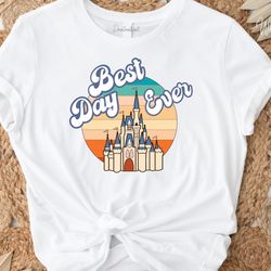 castle best day ever shirt ,retro disney shirt, mouse park family trip shirts, r