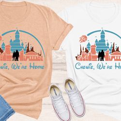 chewie shirt, disney shirt, starwars disney shirt, chewbacca, chewie we're home,