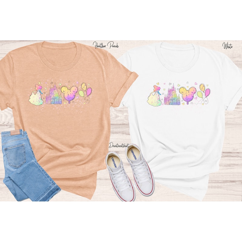 Cinderella Silhoutte Shirt, Disney Shirts, Disneyland Shirt, Disney Matching Shirt, Disney Princess Shirt, Castle Shirt, Disney Castle Tee - 2.jpg
