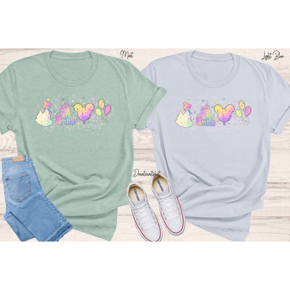 Cinderella Silhoutte Shirt, Disney Shirts, Disneyland Shirt, Disney Matching Shirt, Disney Princess Shirt, Castle Shirt, Disney Castle Tee - 3.jpg