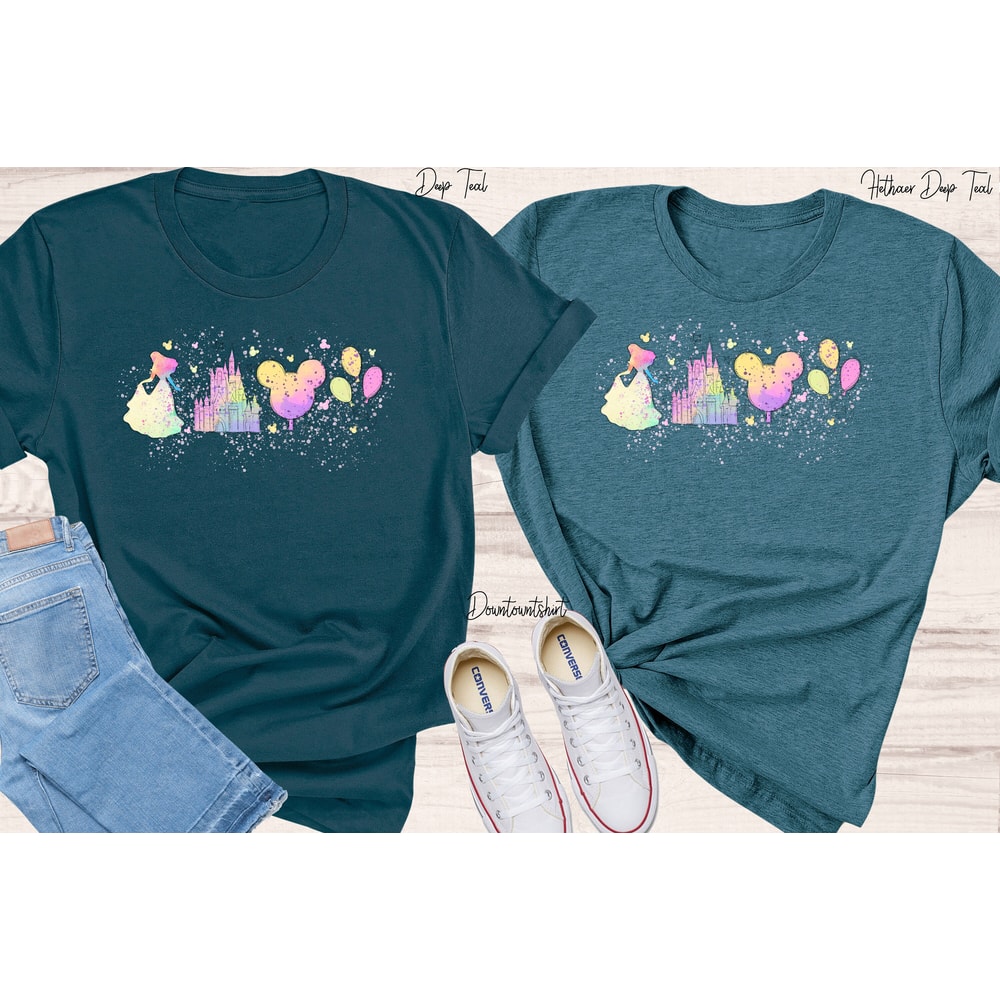 Cinderella Silhoutte Shirt, Disney Shirts, Disneyland Shirt, Disney Matching Shirt, Disney Princess Shirt, Castle Shirt, Disney Castle Tee - 4.jpg
