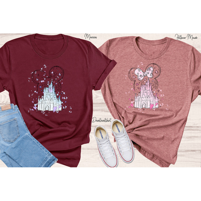 Disney  Castle Couple Shirt, Disney Mickey and Minnie Shirt, Disney Trip Shirt, Disney Couple Shirt - 5.jpg