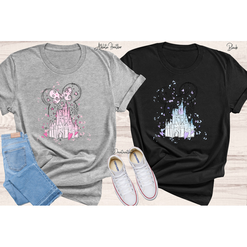 Disney  Castle Couple Shirt, Disney Mickey and Minnie Shirt, Disney Trip Shirt, Disney Couple Shirt - 6.jpg